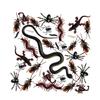 Abaodam 148Pcs Halloween Fake Snake Spider Scorpion and Gecko Prank Props Realistic Artificial Decorations for Parties Mischief and Haunted House Essentials view 1