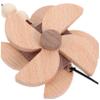 1 Set DIY Wooden Wind Chime Kit for Build Your Own Charming Chinese Feng Shui Windmill Chime Natural Craft Project for Home Decor and Garden for Boys view 3