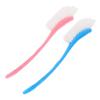 2Pcs Multifunctional Bottle Brush Cleaner Practical Cup Feeding Bottle Cleaning Brush with Bristles for Deep Cleaning Includes Blue Pink Brush view 1