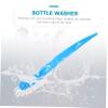 2Pcs Multifunctional Bottle Brush Cleaner Practical Cup Feeding Bottle Cleaning Brush with Bristles for Deep Cleaning Includes Blue Pink Brush view 4