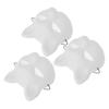 Abaodam 3Pcs DIY Unpainted Cat Masks for Creative Whimsical Half Face Masquerade Masks for Halloween Parties Unique Matte Finish for Cosplay and Craft Projects view 1