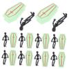 Abaodam 1Set Tiny Coffin Box Model Mini Prank Coffin Boxes for Halloween Party Decorations Portable Ghostly Decor for Various Occasions Plastic Construction view 1
