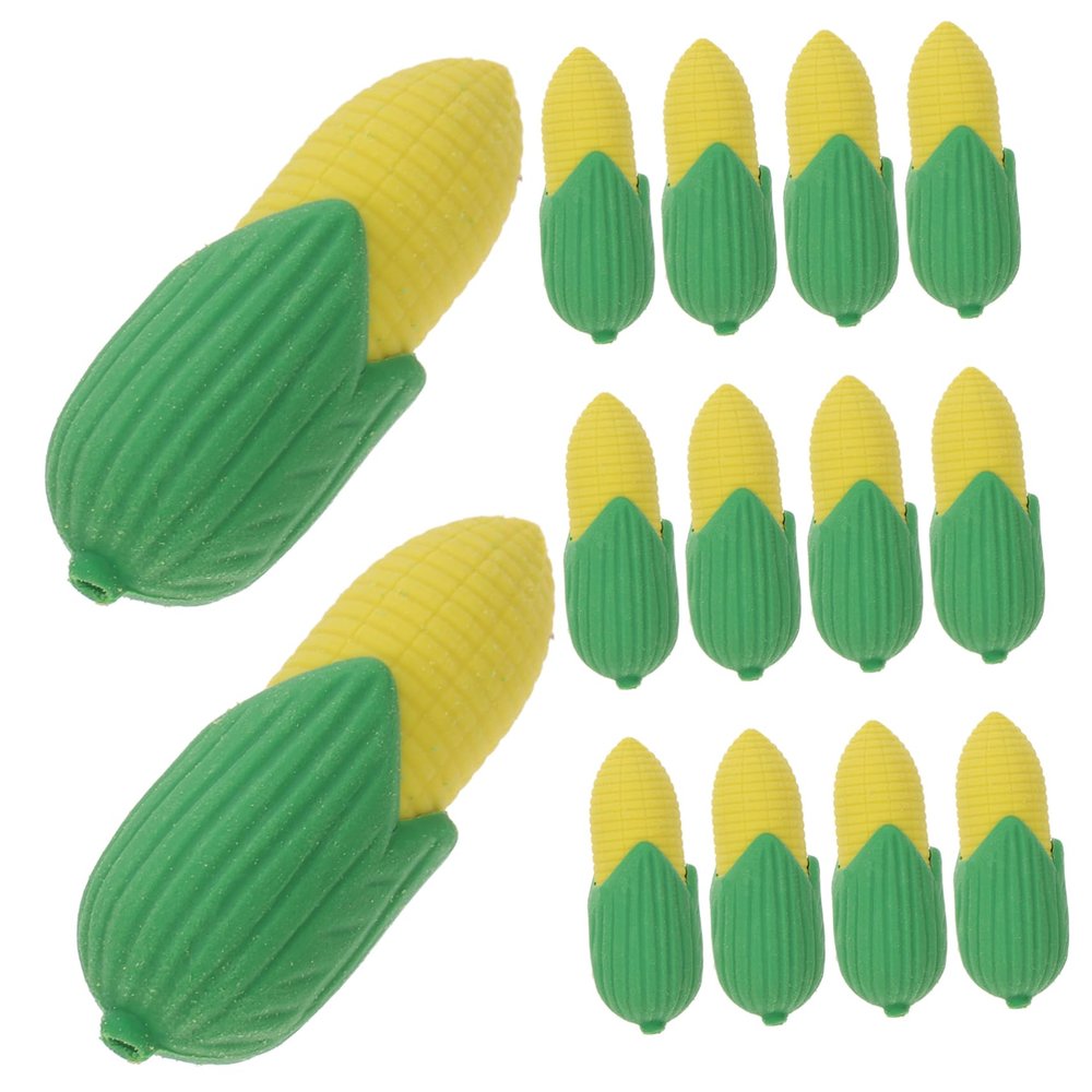 100Pcs Cute Corn Erasers for Multi Function Mini Pencil Erasers Lightweight TPR for School Supplies Classroom Prizes and Party Favors