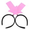 2Pcs Funny Head Bopper for Parties Festivals Birthdays Lightweight Comfortable Costume Accessory Quirky Decoration for Themed Events Pink Arrow Down Headband view 1