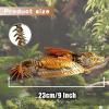 SGYYSG Feathered Wyvern Dragon,3D Printed Dragon, Articulated Dragon with Wings, 3D Printed Toys, Desktop Pet - Perfect for Fantasy Enthusiasts (Gold Silvery) view 3