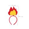 Abaodam 2Pcs Fire Flame Headband Distinctive Flame Costume Accessory for Halloween Carnival and Themed Parties Lightweight Design for Comfortable Wear for Festive view 2