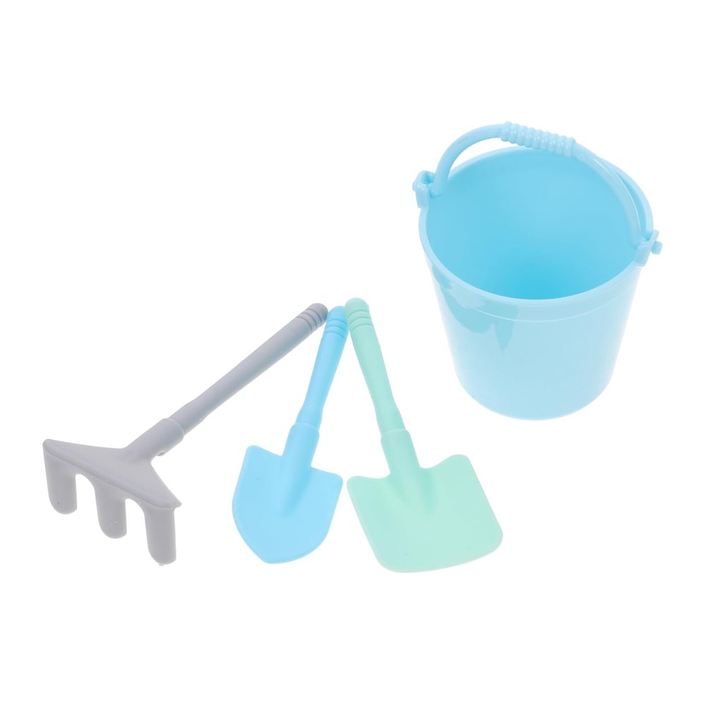 3Sets Beach Set Outdoor Gardening Tools with Buckets Shovels for Tools for Sandbox Beach Activities for Nature Exploration and