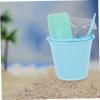 3Sets Beach Set Outdoor Gardening Tools with Buckets Shovels for Tools for Sandbox Beach Activities for Nature Exploration and view 4