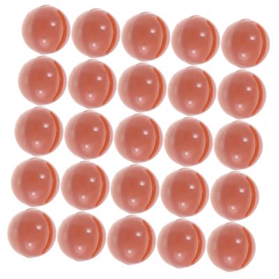 100Pcs Doll Rattle Inserts Round Plastic Noise Maker Balls with Bell DIY Rattle Repair Parts for Engaging Sound Effects for Crafts and Activities