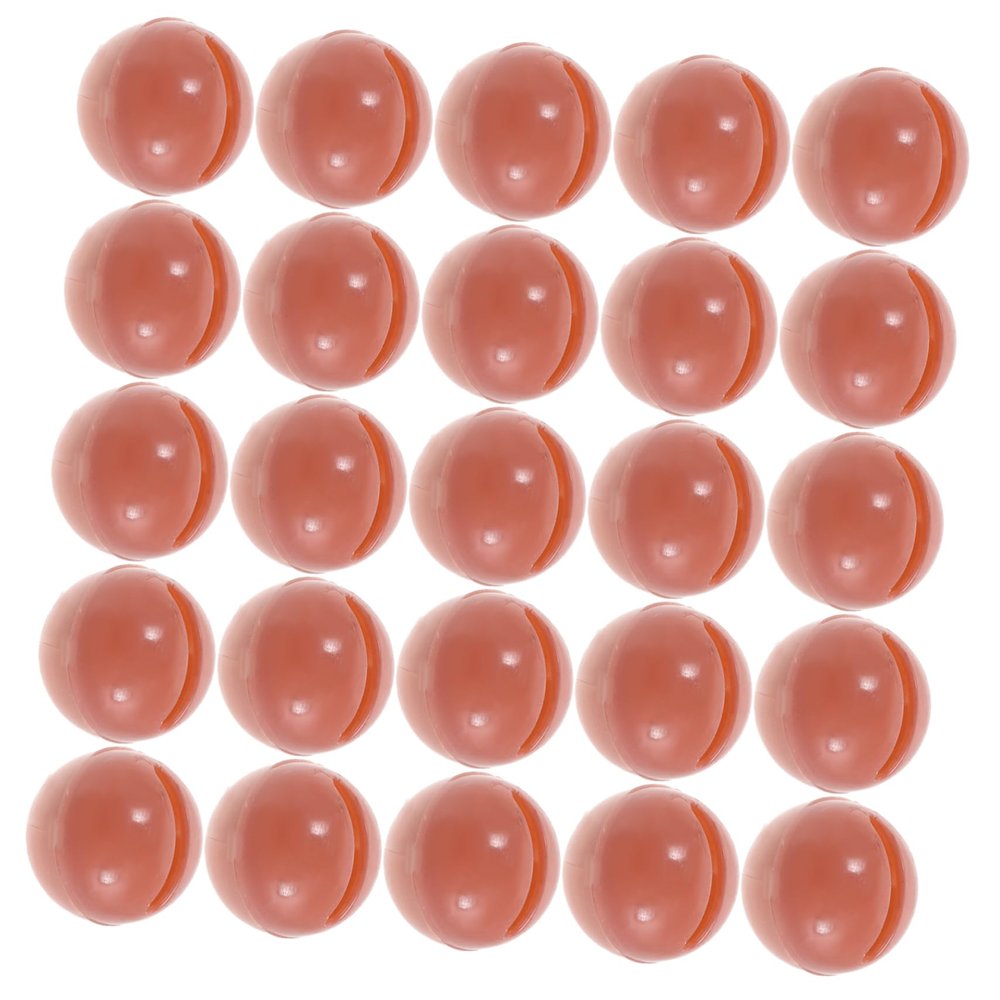 100Pcs Doll Rattle Inserts Round Plastic Noise Maker Balls with Bell DIY Rattle Repair Parts for Engaging Sound Effects for Crafts and Activities