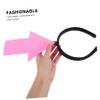 Abaodam 2Pcs Pink Arrow Headband Funny Party Hair Accessories Novelty Photo Props for Events Comfortable Fit Lightweight Design for Halloween Celebrations and Themed view 4