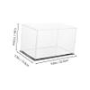 1Pc Acrylic Display Box with Mirror Base Transparent Dust Storage Case for Models Collectibles and Dolls Design for Organization and Protection view 2