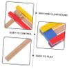 2Pcs Wooden Castanets for Educational Music Instrument Hand Percussion Enhances Coordination Intelligence Development for Early Education Parties view 4