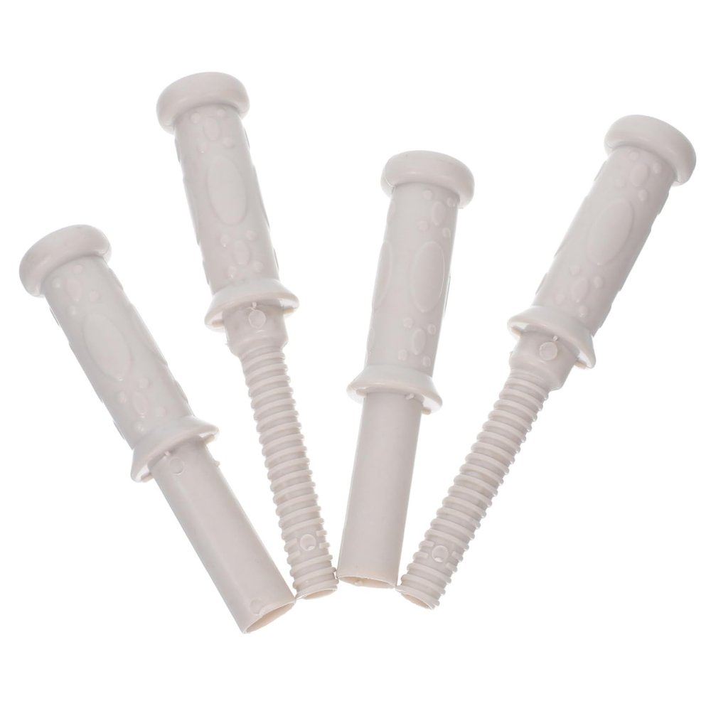 Hemoton 2 Set Universal Plastic Threaded Handles for Children's Rocking Horse Replacement Grips for Toddler Playtime and Sturdy Horse Toy Accessories