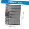 Uonlytech 10-Pack PVC Stamp Storage Holders Double-Sided Loose Leaf Album Pouches for Stamp Collecting and Coin Collection view 2