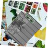Uonlytech 10-Pack PVC Stamp Storage Holders Double-Sided Loose Leaf Album Pouches for Stamp Collecting and Coin Collection view 3