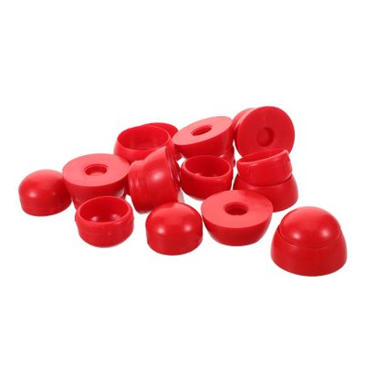 10pcs Plastic Nut Covers for Playground Safety Durable Screw Protective Caps for Play Areas Scratch Design Weather Resistant Bolt Protectors