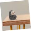 2Pcs Mini Hedgehog Figurines Cute Wildlife Animal Models for DIY Moss Landscape Cake Toppers Garden Decorations Safe for Cognitive Development view 3