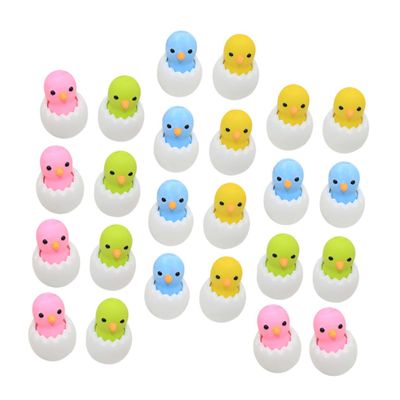 24Pcs Chick Shaped Erasers for Cute Cartoon Design Supplies for and Classroom Favors Safe Material for