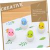 24Pcs Chick Shaped Erasers for Cute Cartoon Design Supplies for and Classroom Favors Safe Material for view 4