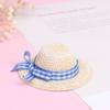hzzsbu 2 Pcs Mini Straw Hat Miniature Hat Miniature Hat Mini Straw Hat for Dollhouse Crafts Dollhouse DIY Decoration view 3