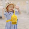 hzzsbu Kids Mesh Beach Bag, Beach Toy Bag, Clownfish Shaped Bag, Shell Collecting Toys Bags, Chest Bag for Holding Shell Beach Toy view 2