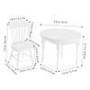 1Set Miniature Table Chair Sturdy Dollhouse Furniture for Dining Room Kitchen Lasting Display Detailed Craftsmanship Dollhouse Decor view 2