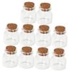 CALLARON 10pcs Mini Glass Keepsake Bottles for Teeth Hair Storage Sturdy Glass Vials with Lids for Organizing Precious Memories Cute Compact Design view 1