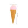 2Pcs Realistic Ice Cream Cone Models Vivid Fake Dessert Props for Window Display Photography Construction for Party Themes and Decor view 2