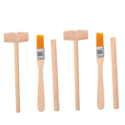 6Pcs Dinosaur Digging Tools for Gem Dig Kit with Wood Hammer Chisel and Brush Educational Stem Archaeological Excavation for Boys