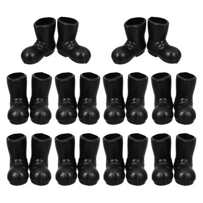 20pcs Miniature Santa Claus Boots Adorable Decorative Shoes for Dollhouses Christmas Fairy Garden and Craft Projects Festive Miniature Shoes Models for Party Supplies
