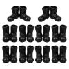 20pcs Miniature Santa Claus Boots Adorable Decorative Shoes for Dollhouses Christmas Fairy Garden and Craft Projects Festive Miniature Shoes Models for Party Supplies view 1