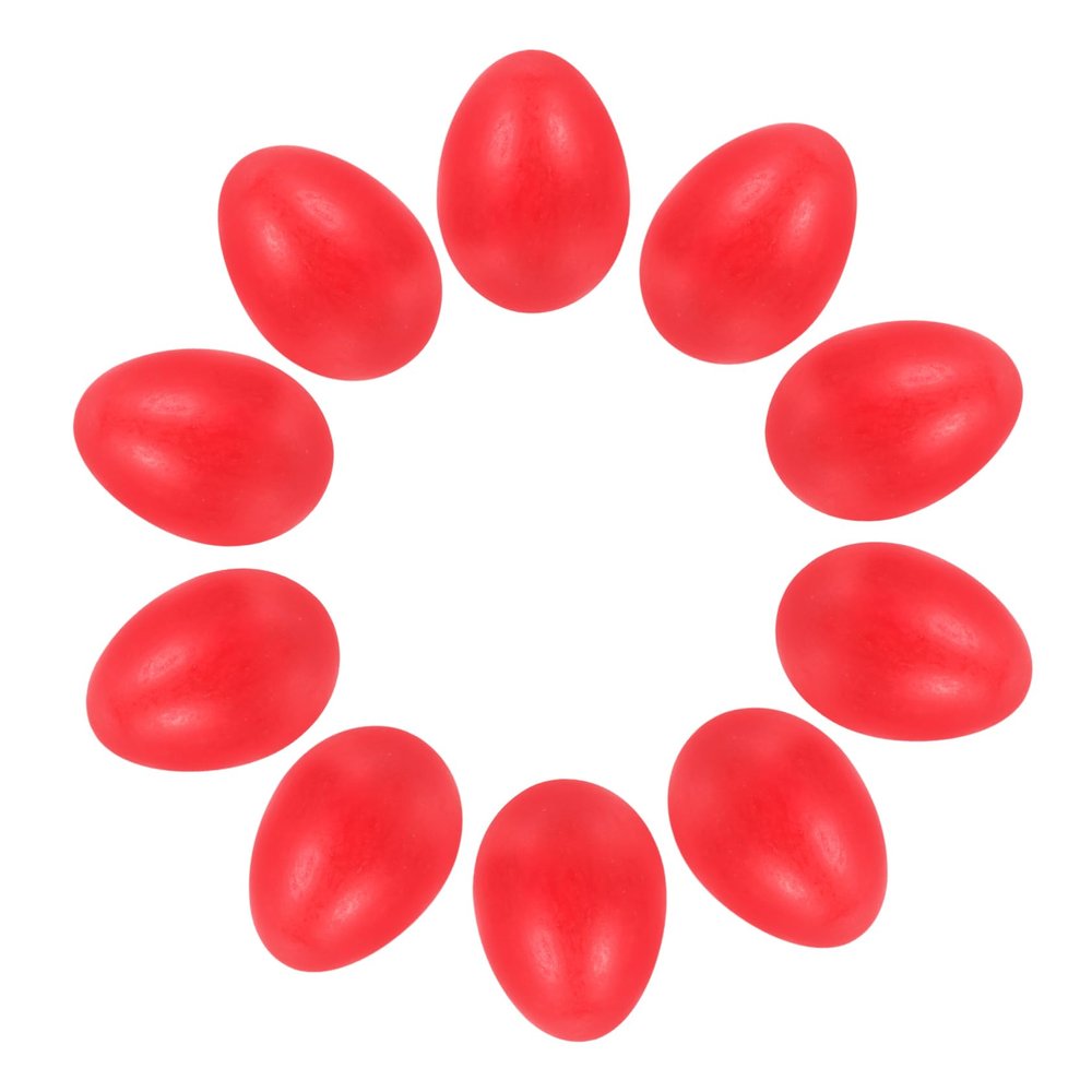 10Pcs Wooden Simulation Eggs for Easter Blank Surface for DIY Crafts Adorable Tabletop Decoration Enhance Imagination and Creativity for Home and Festive