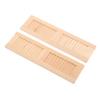 2Pcs Miniature Blind Ornament for Doll House Shutter Decor Dollhouse Accessories for Imaginative Play Layout Design view 1