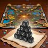 20Pcs Black 6 Sided Number Dice, Round Corner Polyhedral, Polyhedral Dice Role Playing Dice for Numeral Teaching Board, Table Games Role Playing Dice16mm view 4