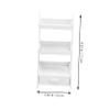 1pc Miniature Furniture Storage Rack Model White Dollhouse Accessory for Home Decor Lifelike Display Shelf for Miniature Collectors and Creative Layouts view 2