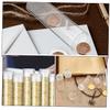 6pcs Clear Coin Storage Tubes Coin Collection Holder for Quarters Dimes Pennies Transparent Design for Easy Visibility Protection view 3