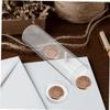 6pcs Clear Coin Storage Tubes Coin Collection Holder for Quarters Dimes Pennies Transparent Design for Easy Visibility Protection view 4