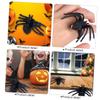 Toyvian 20Pcs Plastic Spider Rings for Halloween DIY Cosplay Fun Party Realistic Spider Decorations Smooth Surface Playthings for Themed Events view 2