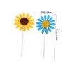 100pcs Sunflower Cupcake Picks: Sunflower Cake Decorations Cute Felt Flower Cake Toppers Floral Dessert Picks For Birthday Parties Weddings Celebrations view 2