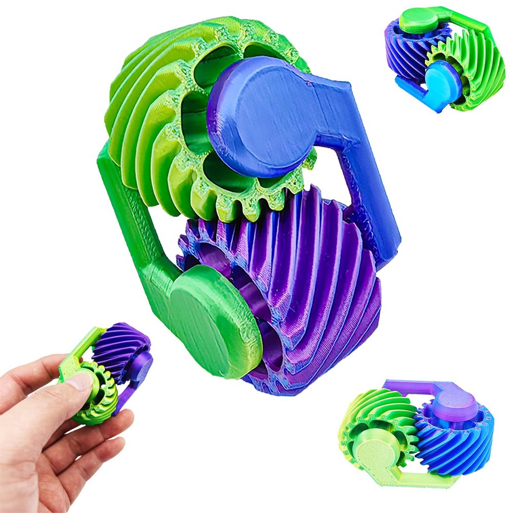 3D Printed Finger Roller Fidget Toys for Adults,Spinning Gears Toys for Kids Classroom,Stress Relief Toys for Kids Boys and Girls,Sensory Toys for Autism Classroom Must Haves