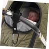 4pcs Baby Stroller Hooks: Heavy Duty Carabiner Clips Strap for Diaper Bags Shopping Bags - Pram Clips for Strollers Bikes Shopping Carts view 4