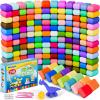 Ixiaoyoo Air Dry Clay for Kids, 158 Colors Modeling Clay Kit, DIY Model Toys with Sculpting Tools, School Arts & Crafts Set, Safe & Non-Toxic, Birthday & Christmas Gifts for Boys Girls Ages 3-12 view 1