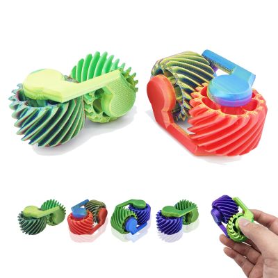 2Pcs 3D Printed Fidget Toys for Adults Kids,Mini Finger Roller Toy Bulk,Spinning Gear Toys for Toddlers,Autism Sensory Toys fidgets for Classroom Must Haves Birthday Gifts Party Favors Items