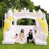 FINCOME White Bounce House, 13x13ft Inflatable Bounce House with Blower, Commercial Bounce Castle Large Bouncer Jumping Bouncy House for Kids Adults Wedding Birthday Party Celebrations Indoor Outdoor view 2
