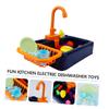 1Set Electric Dishwasher for Fun Kitchen Play House for Boys Engaging Dishwashing Simulation Birthday for Young Chefs view 3