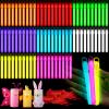Lewtemi 50 Pack 4" or 6" Bright Glow Sticks Bulk, Glow in the Dark Party Supplies Birthday and Holidays (4 Inch,Multicolor) view 1