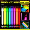 Lewtemi 50 Pack 4" or 6" Bright Glow Sticks Bulk, Glow in the Dark Party Supplies Birthday and Holidays (4 Inch,Multicolor) view 2