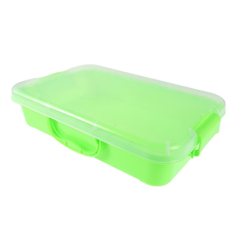 Abaodam Ultralight Sandbox Organizer for Indoor Outdoor Sensory Activities Space Themed Molds Convenient Storage Light Green