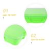 Abaodam Ultralight Sandbox Organizer for Indoor Outdoor Sensory Activities Space Themed Molds Convenient Storage Light Green view 3